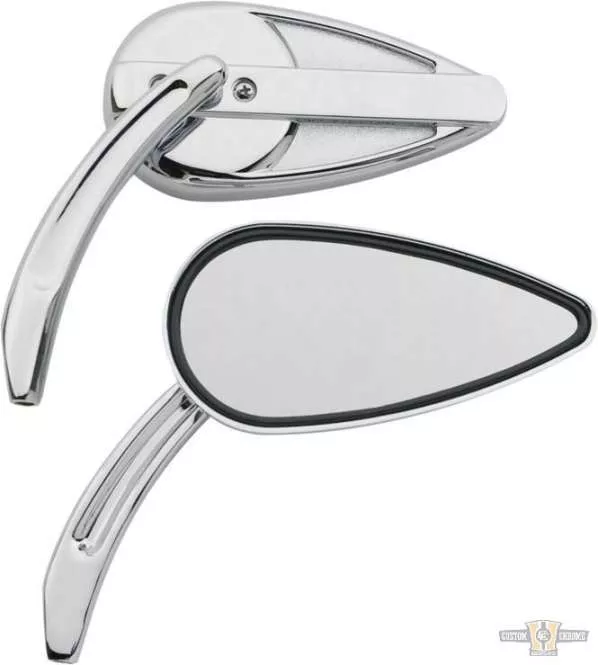 Vintage Billet Mirror Chrome For Harley-Davidson