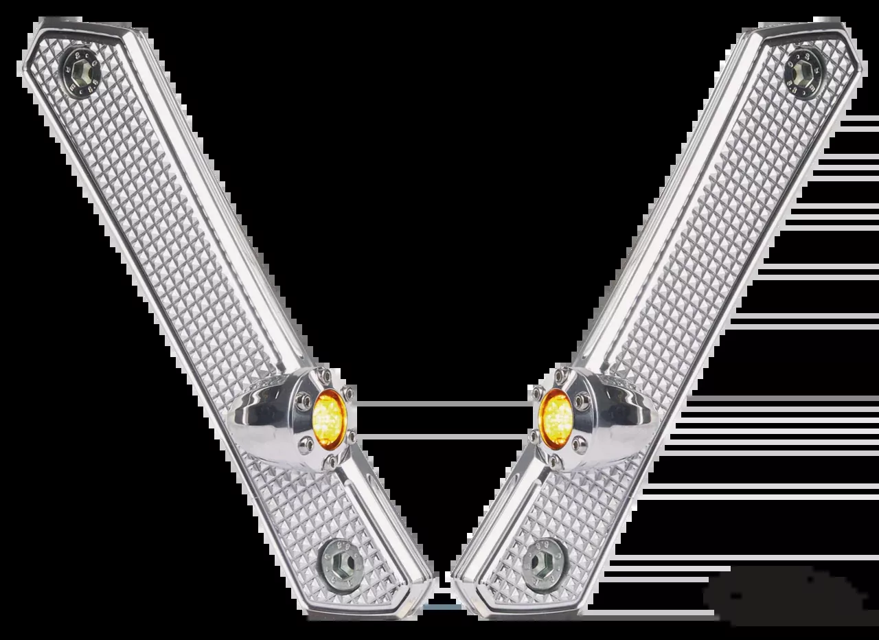 Vity's Front Turn Signal Kit Polished For Harley-Davidson
