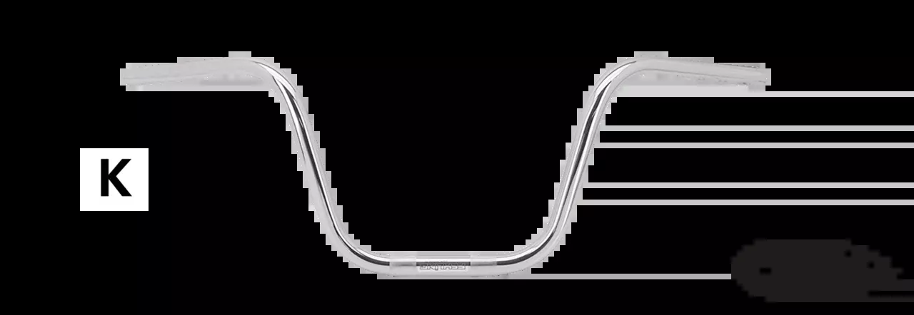 Western handlebar W=83cm H=25cm For Harley-Davidson