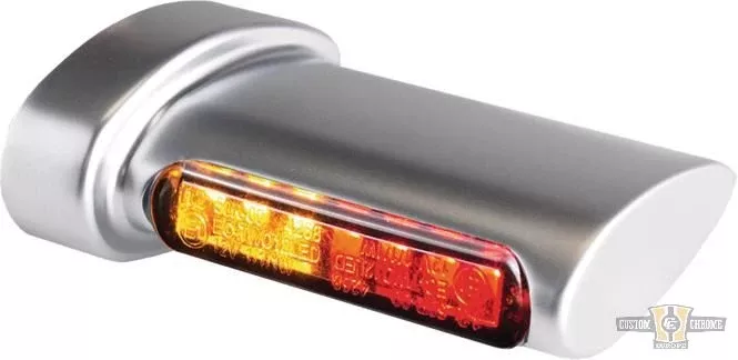 Winglet 3-in-1 LED Turn Signals/Taillight/Brake Light Chrome Satin Smoke LED For Harley-Davidson