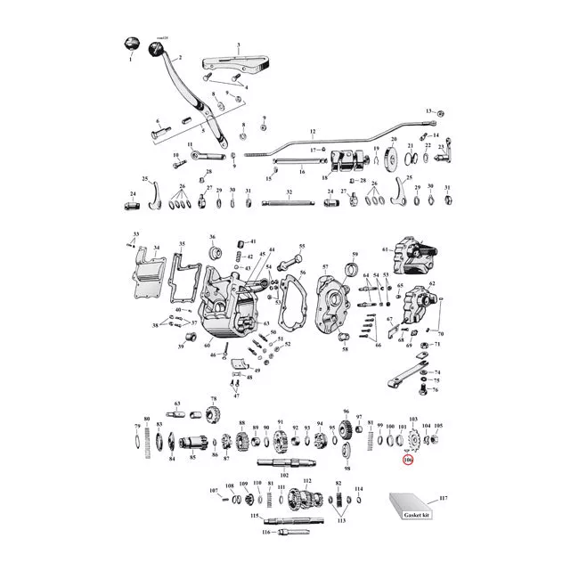 Woodruff Key, Trans. Sprocket For Harley-Davidson