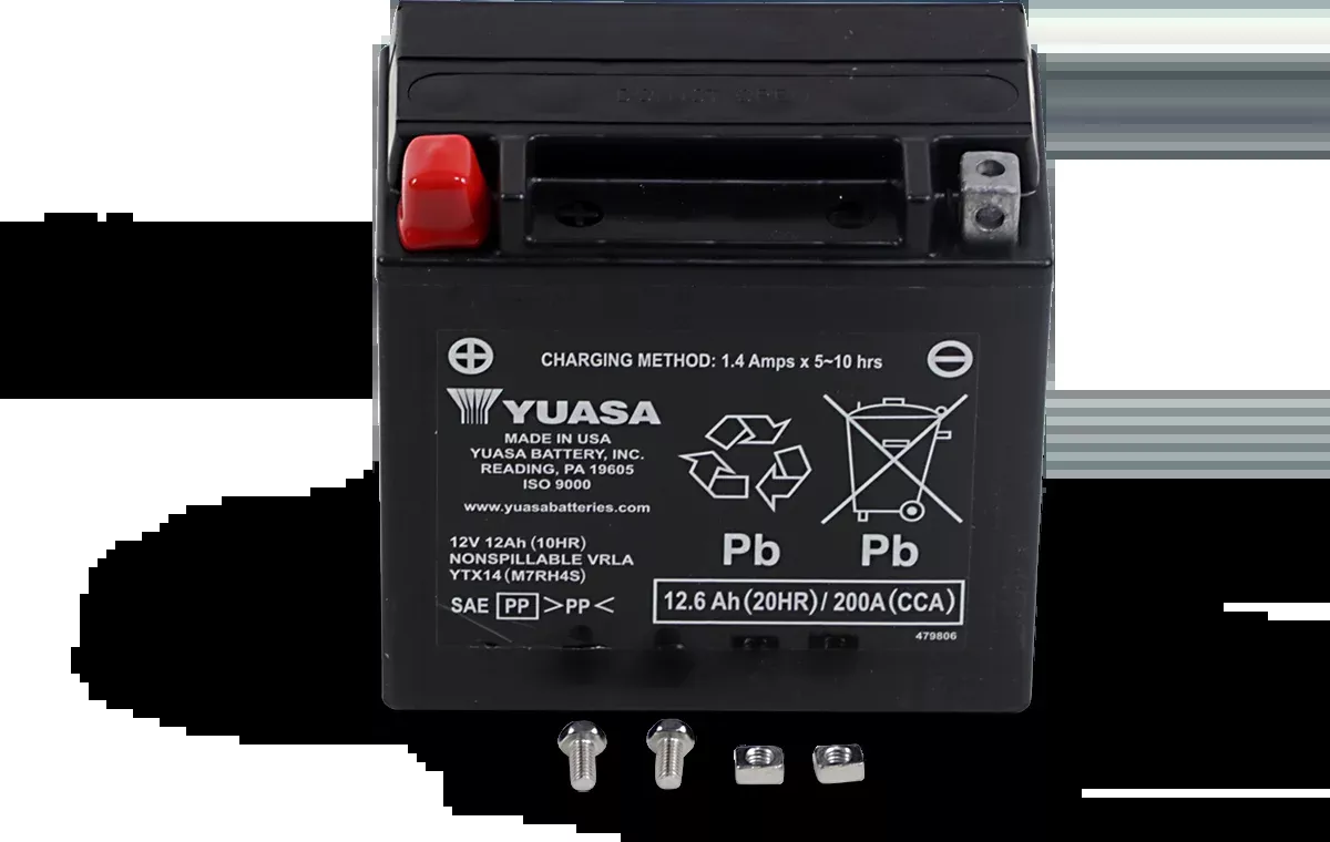 YUASA BATTERY APPLICATIONS CHART BATTERY FA YTX14