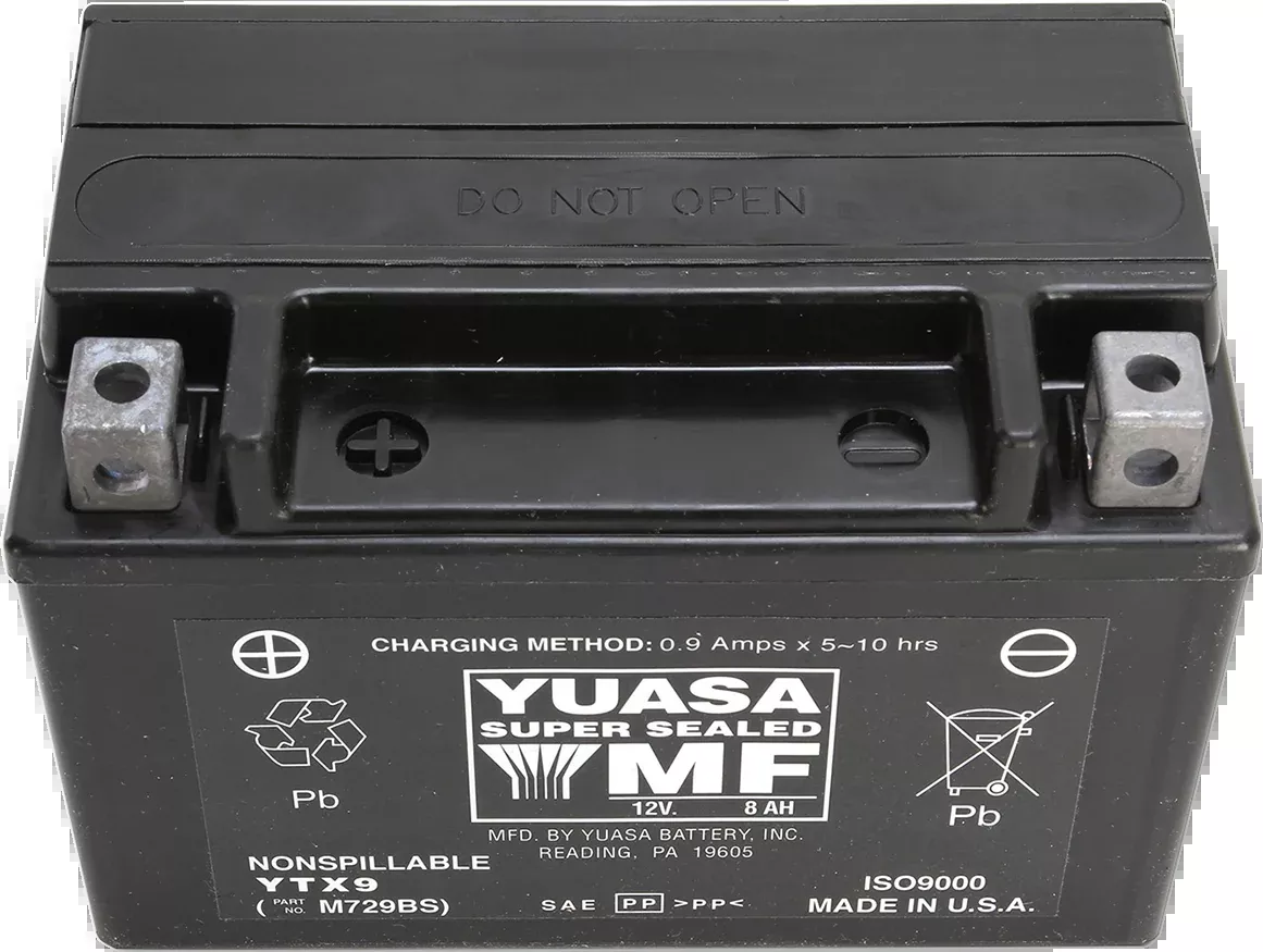 YUASA BATTERY APPLICATIONS CHART BATTERY YTX9 FA