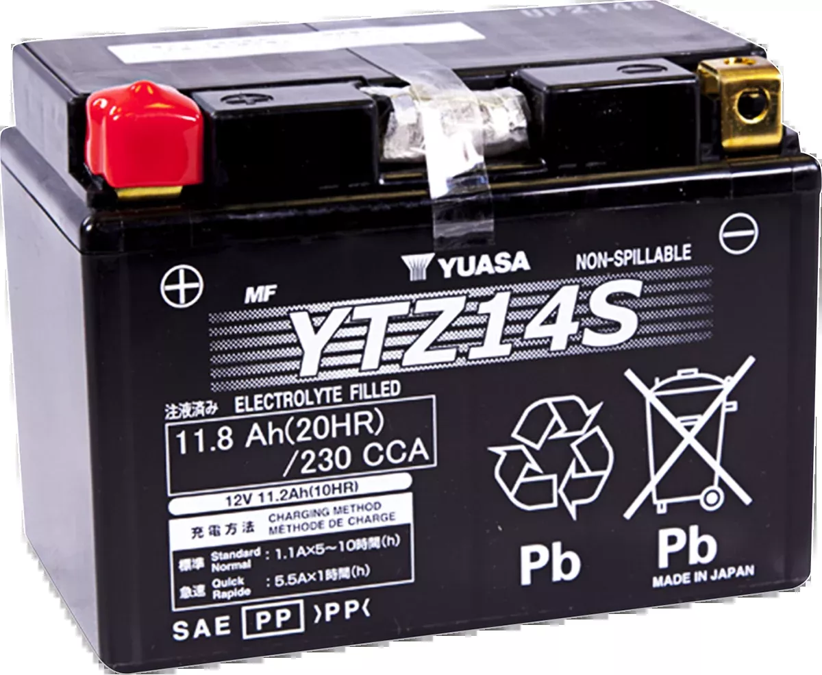 Yuasa High Performance AGM Maintenance-Free Batteries YTZ14S