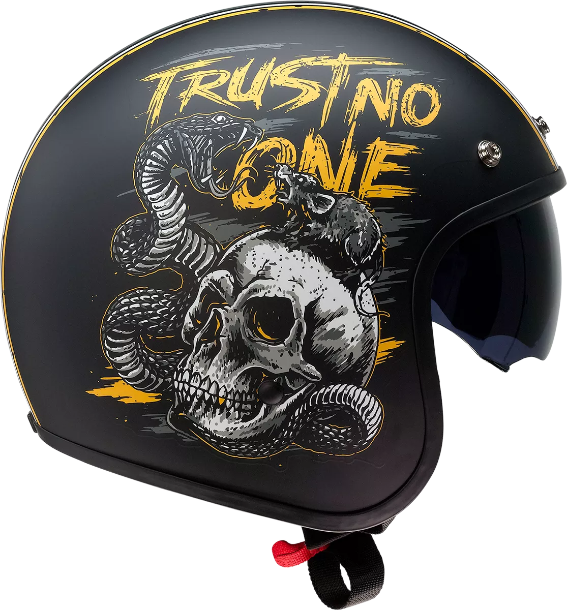 Z1R Saturn Helmet - Trust No One - Black/Yellow, Small (Part #0104-2853)