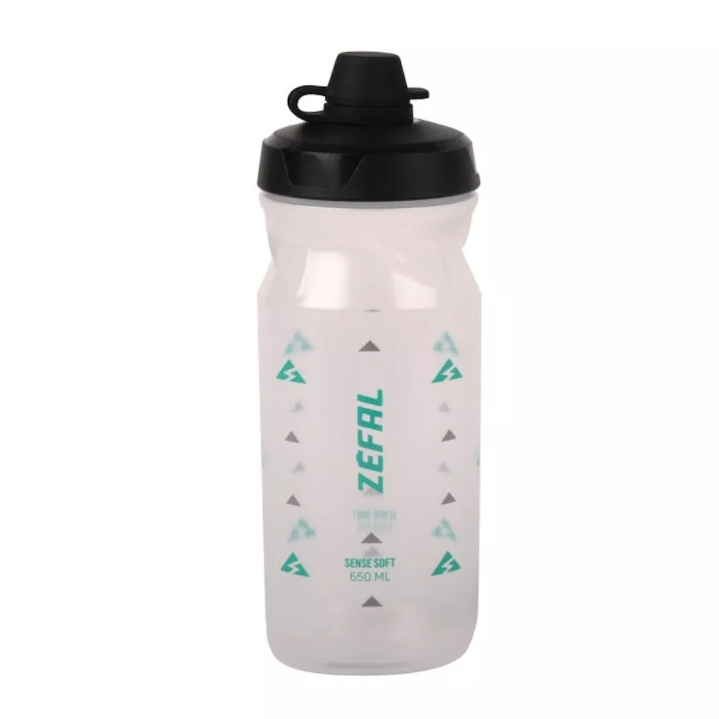 ZEFAL SENSE SOFT - NO MUD water bottle - translucent