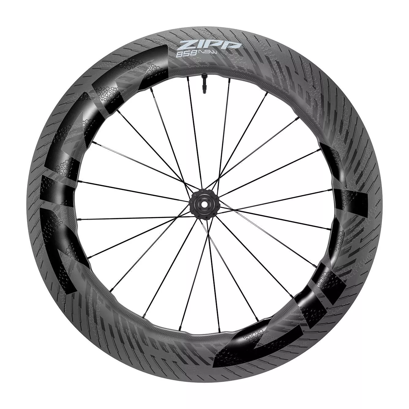 Zipp 858 Nsw Carbon Tubeless Disc Brake Centrelock 700C Front Wheel 20 Spokes C1